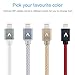 Voltmax Apple MFi Certified Lightning Cable, Nylon-Braided iPhone Charger with Reinforced Aramid Fiber for iPhone X iPhone 8/8Plus, iPad, Air pods&More(Gold-6ft)