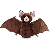 The Petting Zoo Bat Stuffed Animal Plushie, Gifts for Kids, Wild Onez Zoo Animals, Bat Plush Toy 12 Inches