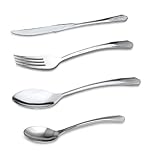 200 Sets Reflections Like Silver Plastic Silverware, Cutlery Combo of 600 Pieces Includes 200 Forks, 200 Knives, 200 Spoons