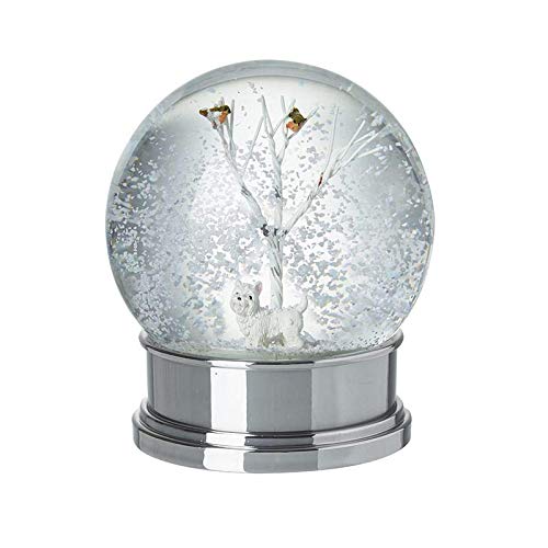 White Dog - Snow Globe - Beautiful Winter Scene Of A Dog & Trees