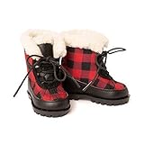 Maplelea Wood Buffalo Winter Boots for 18 Inch Dolls