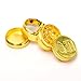 Medium Herb Weed Grinder Spice Tobacco - Four easy to disassemble parts – 2.95 Inches Tall - Premium Grade Aluminum - Smell Proof Herb Container, 54 Razor Sharp Diamond Shaped Teeth (Gold)