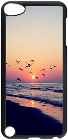 Beach Sunset Shore Birds Protective Hard PC Snap On Case for ipod touch 5 -1122017