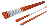 The ROP Shop Pack of 50 Driveway Markers, Snow Poles, Stakes, Rods, 48 inches, 5/16 inch