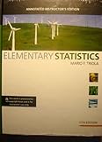 Elementary Statistics Annotated Instructor's Edition, Mario F. Triola, 0321570820