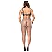 Deksias Women Crotchless Tights for Sex (Grey)