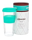 Chuester 14oz Double-Walled Glass Travel Mug