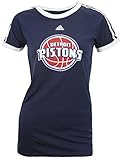 Detroit Pistons NBA Women's Short Sleeve Raglan Tee - Navy Blue