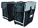 M-Wave Bicycle Cycling Pannier Bag, Black/Grey, 34x17x30cm