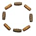 JETEHO 60 Pieces Wood Dreadlock Hair Beads Hair Braid Pins Rings Cuff Clips Tibetan Jewelry Wooden Loose Beads Decor DIY Accessory
