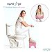 Squat N Go 7” Folding Squatting Stool | The Only Foldable Toilet Stool | Convenient and Compact – Great for Travel | Fits All Toilets, Folds for Easy Storage, Use in Any Bathroom | Pink Color |