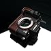 Gariz Genuine Leather XS-CHA7IIBR Camera Metal Half Case for Sony Alpha A7II A7RII Mark 2 Brown