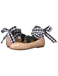 La solución Womens Singh Correa Elástica cordones tobillo Ballet Flat