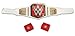 Disguise Women's WWE Championship Belt Adult Costume Kit, White, One Size