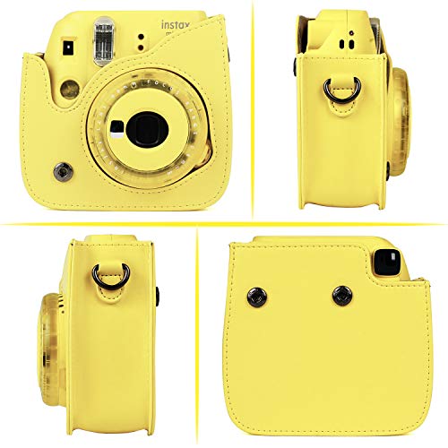 CAIUL Compatible 7 dans 1 Accessoires Set for Fujifilm Instax Mini 9 8 8+ Appareil Photo avec Housse, Album, Close-Up Lentille, Cadres et d'autres Accessoires (Jaune Citron) - Image 3