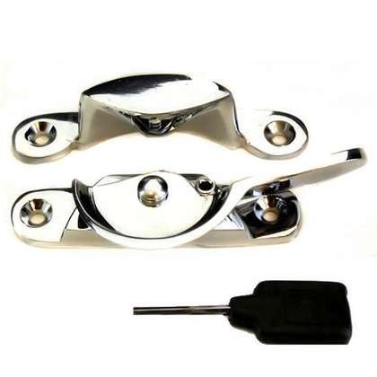 Frelan Hardware Pol. Chrome Narrow Fitch Lock Window Fastener Jv89Lpc