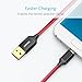 Anker 6ft / 1.8m Nylon Braided Tangle-Free Micro USB Cable with Gold-Plated Connectors for Android, Samsung, HTC, Nokia, Sony and More