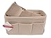Vercord Felt Purse Handbag Pocketbook Tote Insert Organizer Bag Shaper In Bag Multi-Pockets Cream Beige Large