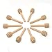 SUMERSHA 50 Pack 3 Inch Mini Wood Honey Dipper Sticks Server for Honey Jar Dispense Drizzle Honey Individually Wrapped Portable For Party Wedding Favors