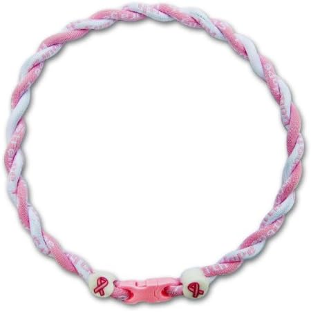 Baseball Tornado Titanium Sports Necklace 20" Pink Ribbon Breast Cancer Awareness