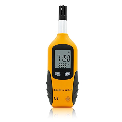 Eray Temperature and Humidity Meter Thermometer Hygrometer with Dew Point and Wet Bulb, Battery Included