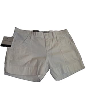 Calvin Klein Ladies Lightweight 5-Pocket Ripstop Shorts (10, White) …