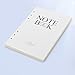 Filler Paper, Refills 6 Holes Lined Beige Paper for A5 Loose Leaf Binder Notebook Journal, 5.55 X 8.1 Inches, 90 Sheets/180 Pages (0032) (White)
