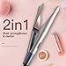 Professional Hair Straightener,2 in 1 Hair Straightener and Curler with Digital LCD Display，Hair Straightener Curler,30mm Electric Hair Straightening irons with Adjustable Temperature(Gold)thumb 3