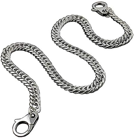 14" ~ 36" Silver 316L Stainless Steel Mens Biker Rocker Punk Wallet Chain Metal Keychain
