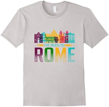 Mens I've Been To Rome T-Shirt - Rome Italy Travel Tee Large Silver