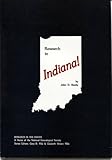 Front cover for the book Research in Indiana by John D. Beatty