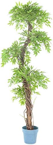 Vert Lifestyle Beautiful Artificial Plants and Trees, Premium Quality Japanese Fruticosa Tree, Handmade Using Real Bark & Synthetic Leaves, Indoor or Outdoor Faux Plant - Approx. 165cm Tall