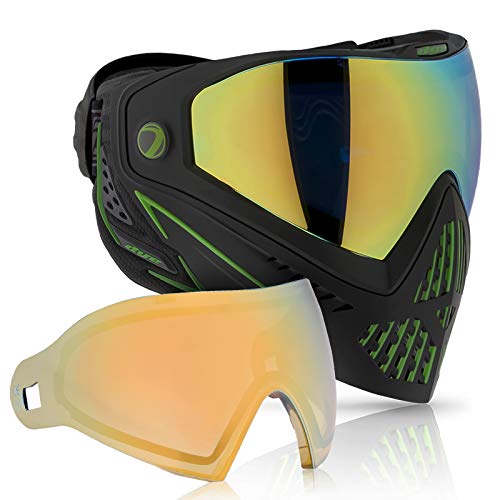 Dye i5 Paintball Goggle w/Bonus Thermal Lens (Dye i5 Paintball Goggle (Emerald 2.0 with Faded Sunrise Thermal Lens Combo)) at Amazon