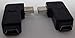 Pair 90degree B Left Right Angle Mini Usb Male to Mini Female Connector Adapter