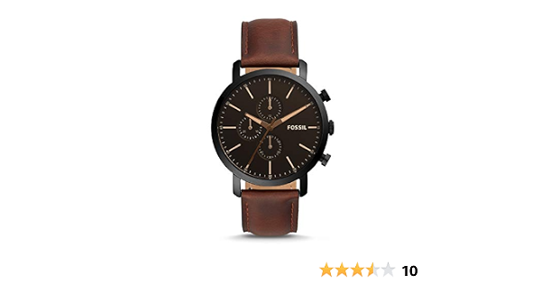 Fossil Luther Chronograph Brown Leather 