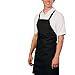 Heselian Professional White Bib kitchen Apron, Cooking Apron, Chef Aprons, Apron for Women, Apron For Men, Durable, Machine Washable, Comfortable