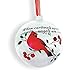 Lighted Cardinal Christmas Memorial Ornament LED Glass Ball with Cardinal Design When Cardinals Appear Angels are Near in Loving Memory 4-Hour Timer Included