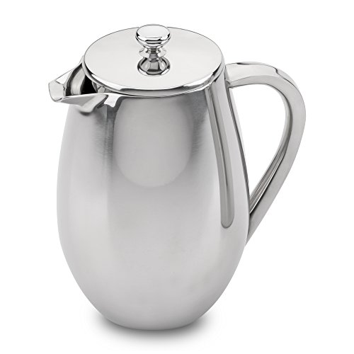 Grunwerg Cafe Ole Double Wall Insulated 6 Cup/25oz Stainless Steel French coffee press Grunwerg Cafe Ole Double Wall Insulated 6 Cup/25oz Stainless Steel French coffee press