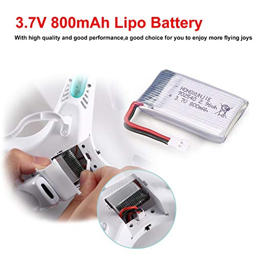 Water-chestnut 5Pcs 3.7V 800mAh Battery + 5 in 1 USB Charger for Syma X5 X5C X5SW X5SC MJX X705C SG600 RC Drone Quadcopter Spare Battery Part