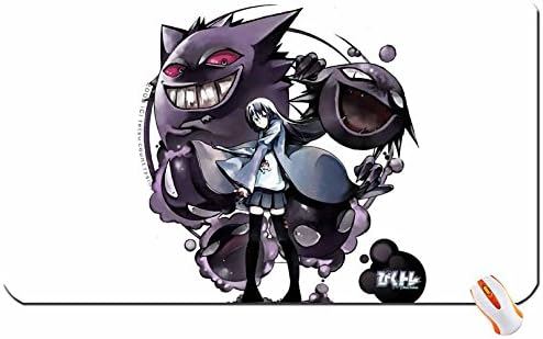Anime pokemon gengar haunter ghastly wallpaper big mouse pad computer mousepad Dimensions: 23.6 x 13.8 x 0.2