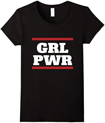 Women's Girl Power Women T-shirt  Medium Black