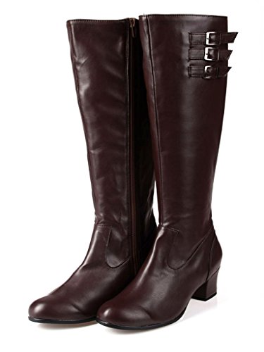 Mtxc Women's Final Fantasy£ºType-0 Cosplay Sice Uniform Shoes Brown