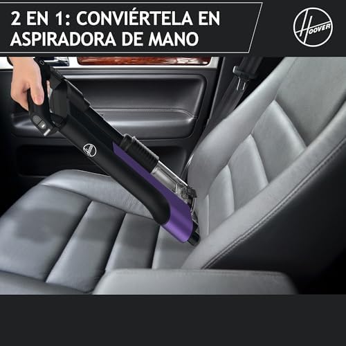 Aspiradora Escoba sin Cable Ligera HF2, con 500 PowerTime, Que compacta el Polvo para Extender la Potencia de succión, Boquilla multisuperficie con Cepillo antienredos con Luces LED, HF2Z10H