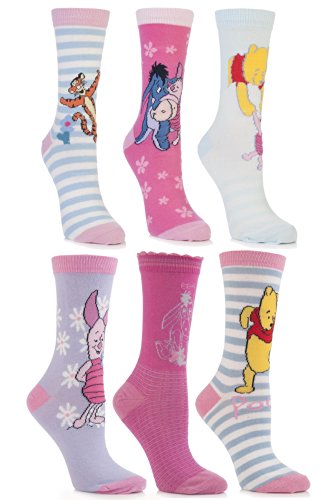 SockShop Women's 3 Pair Winnie The Pooh & Friends Socks