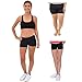 STRETCH IS COMFORT Women's Nylon Booty Shorts Black Small