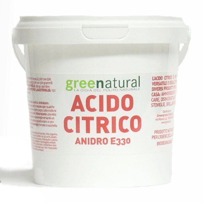 title=1 CONFEZIONE DA 500 G ACIDO CITRICO IN POLVERE AMMORBIDENTE BRILLANTANTE