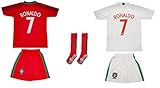 Portugal || No.7 Ronaldo || World Cup 2018 || Fan Soccer Jersey Set with Professional Socks || Kids & Youth Sizes