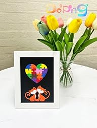 Do²ping Orange Foam Sheets Crafts, 8.5x5.5 Inch