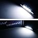 iJDMTOY 3-SMD 29mm 6614F Replacement Bulbs For Car Sun Visor Vanity Mirror Lights, Xenon White