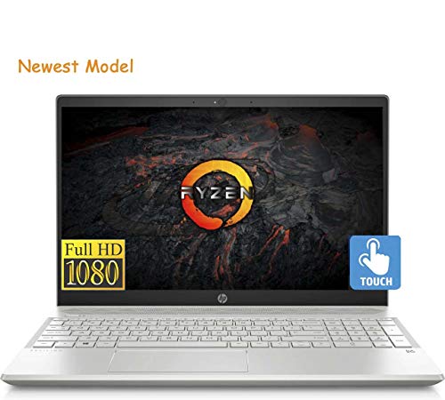 HP Touch 15z Slim High Performance Laptop in Silver Ryzen 5 Quad Core up to 3.6GHz 16GB 256GB SSD 15.6in Full HD B&O Audio Vega 8 Graphics (Renewed)